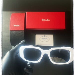 Prada White Sunglasses